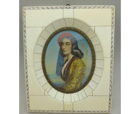 A framed portrait