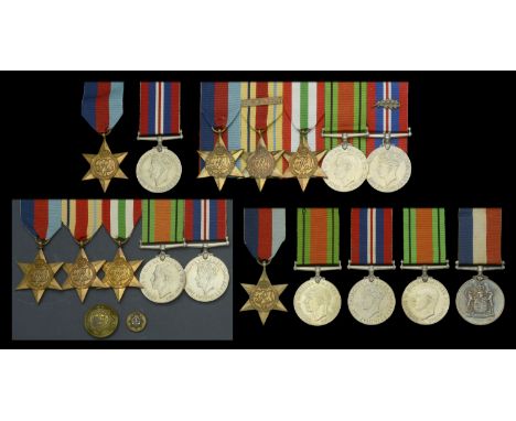 Pair: Attributed to D. E. Ridley, Royal Navy 1939-45 Star; War Medal 1939-45; together with the riband of the Atlantic Star, 