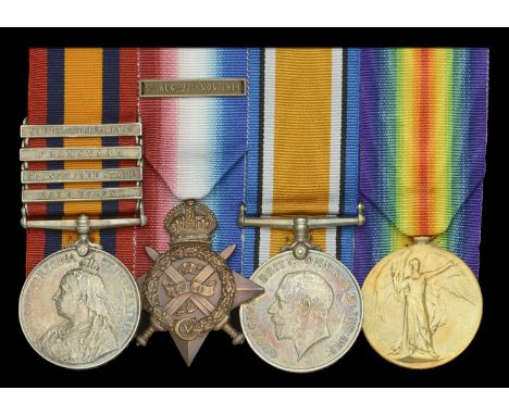 Four: Corporal F. J. Thompson, Royal Horse Artillery  Queen’s South Africa 1899-1902, 4 clasps, Cape Colony, Orange Free Stat