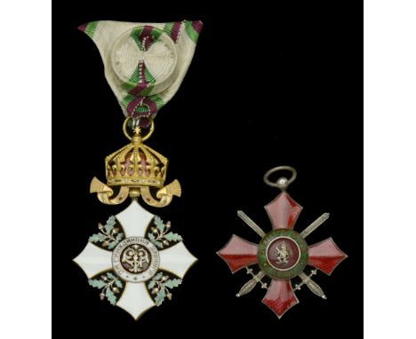 Bulgaria, Kingdom, Order of National Merit (2), Civil Division, Officer’s breast badge, 73mm including crown suspension x 47m