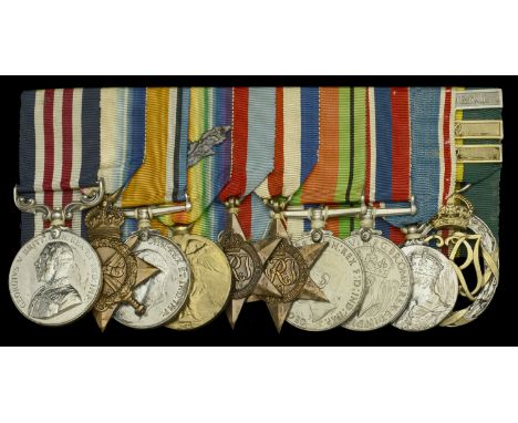 A rare Great War 1917 ‘French theatre’ R.E.8 Aerial Gunner’s M.M. group of nine awarded to Air Mechanic 2nd Class T. A. H. Le