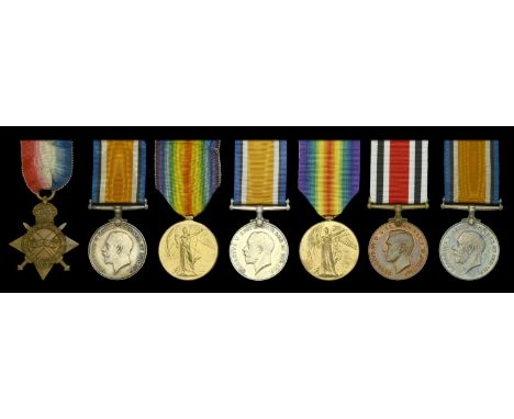 Three: Sergeant W. Gomm, Oxfordshire and Buckinghamshire Light Infantry 1914-15 Star (16871 Pte. W. Gomm. Oxf: & Bucks: L.I.)
