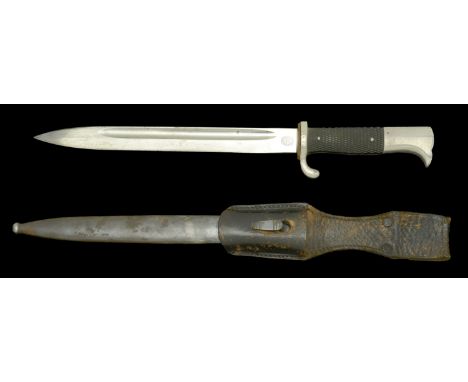 A German Second World War Parade Bayonet. The longer version of the German parade bayonet, excellent blade by Carl Eickhorn. 