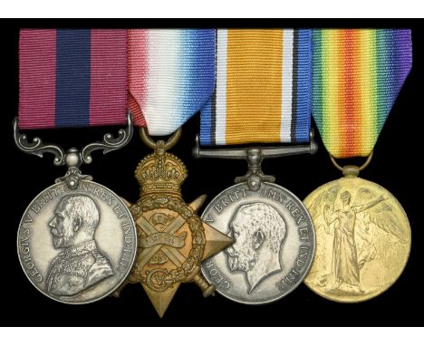 A Great War ‘Western Front’ D.C.M. group of four awarded to Acting-Sergeant J. Firth, 1st Battalion, West Yorkshire Regiment,