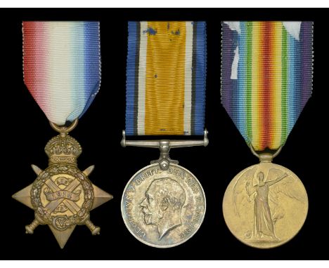 Three: Private E. Jenner, Royal Sussex Regiment  1914 Star (8438 Pte. E. Jenner. 2/R. Suss: R.); British War and Victory Meda