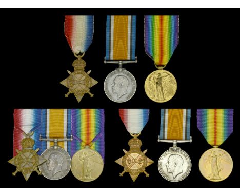 Three: Private J. Shelton, Oxfordshire and Buckinghamshire Light Infantry 1914-15 Star (12760 Pte. J. Shelton. Oxf: & Bucks: 