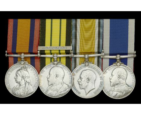 Four: Chief Petty Officer J. W. Lewis, Royal Navy   Queen’s South Africa 1899-1902, no clasp (J. W. Lewis, P.O. 1st Cl: H.M.S