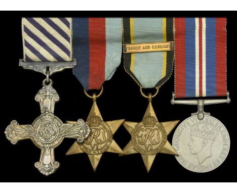 A good Second War Pathfinder’s D.F.C. group of five awarded to Lancaster Flight Engineer, Warrant Officer H. R. Hart, Royal A