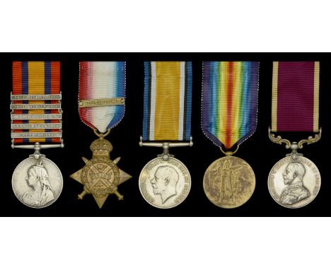 Five: Private R. Blanchard, Oxfordshire and Buckinghamshire Light Infantry  Queen’s South Africa 1899-1901, 5 clasps, Cape Co