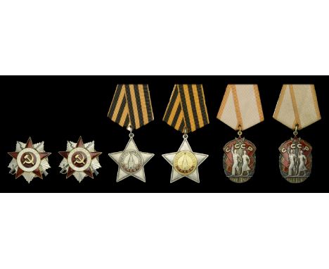 Union of Soviet Socialist Republics, Order of the Patriotic War, 3rd ‘1985 issue’ type, Second Class badge (2), silver, silve