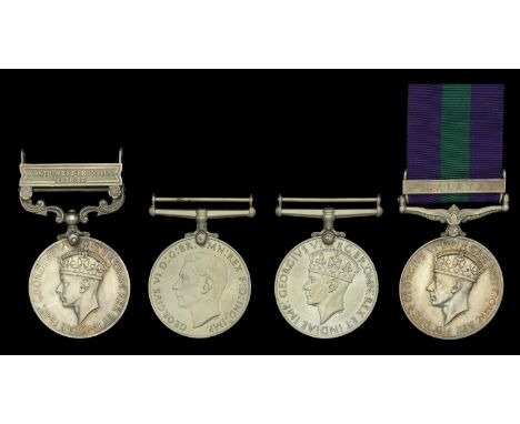 Four: Major J. F. Everard, Royal Corps of Signals  India General Service 1936-39, 1 clasp, North West Frontier 1936-37 (23230