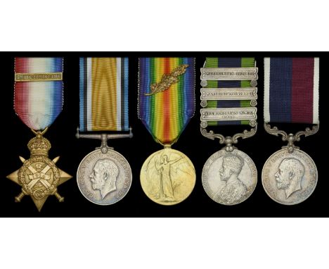 A fine campaign group of five awarded to Chief Mechanic O. R. Rowe, Royal Flying Corps and Royal Air Force, a veteran of the 