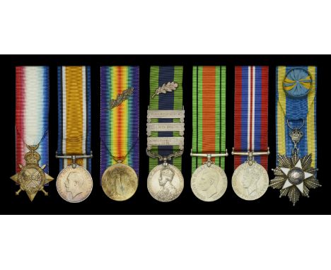 A rare and well-documented campaign group of seven awarded to Group Captain W. H. Dolphin, Royal Air Force, late Royal Flying