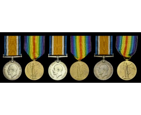 Pair: Acting Squadron Quartermaster Sergeant R. Cameron, Northumberland Yeomanry and Northumberland Fusiliers British War Med