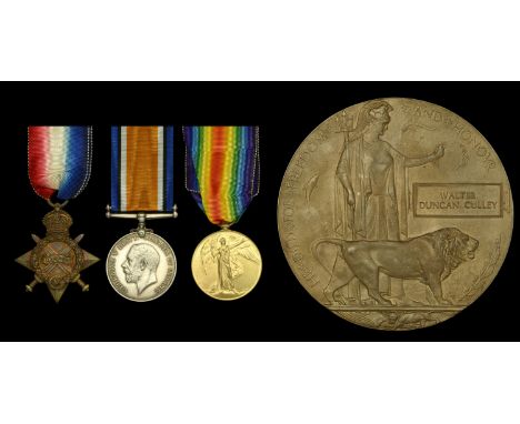 Three: Second Lieutenant W. D. Culley, Hampshire Regiment, late 8th Battalion, London Regiment  1914-15 Star (2289 Pte. W. D.