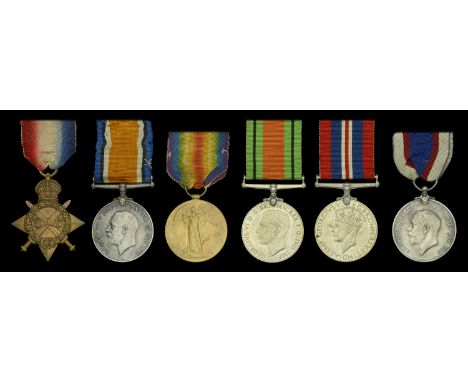 Six: Private A. J. Critcher, Royal Marine Light Infantry, later Royal Fleet Reserve  1914-15 Star (Po.16841, Pte. A. J. Critc