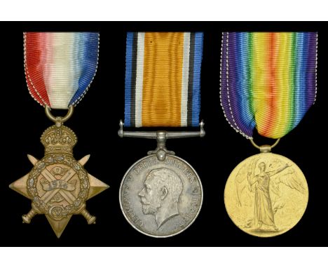 Three: Private W. Benson, Royal Lancaster Regiment, who died of wounds on the Western Front on 3 March 1915  1914 Star (8531 