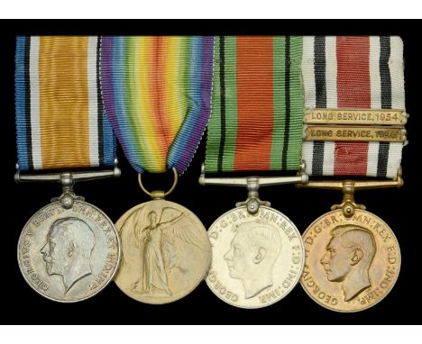 Four: Private A. J. Andrews, Middlesex Regiment and Special Constabulary  British War and Victory Medals (G.49274 Pte. A. J. 