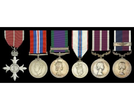 A fine ‘Military Division’ M.B.E., M.S.M. combination group of six awarded to Warrant Officer P. A. ‘Paddy’ Jeffers, Royal Ai