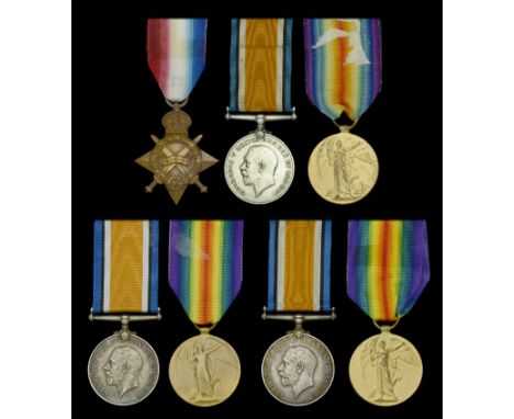 Three: Private J. McHale, Worcestershire Regiment, who died of wounds in Mesopotamia on 6 October 1916 1914-15 Star (9031 Pte