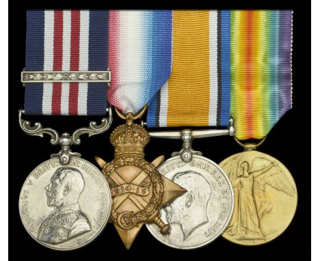 A Great War 1917 ‘Western Front’ M.M. and Second Award Bar group of four awarded to Private MacSwain, 42nd Battalion (Royal H