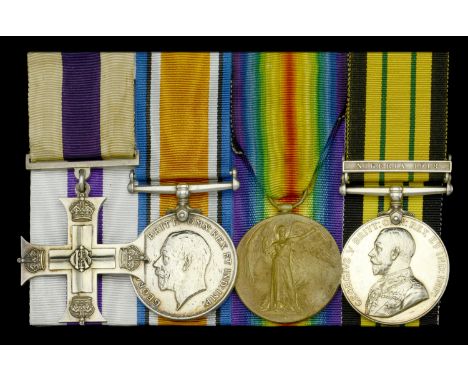 A Great War ‘Pozières, August 1916’ M.C. group of four awarded to Lieutenant T. D. Harvey, Royal Welsh Fusiliers and Machine 