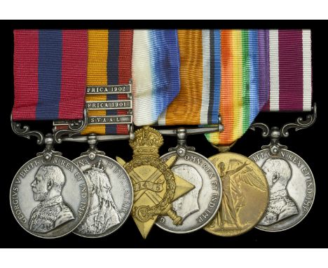 A Great War ‘Mesopotamia 1917’ D.C.M. and M.S.M. group of six awarded to Acting Regimental Sergeant-Major Samuel Gibson, King