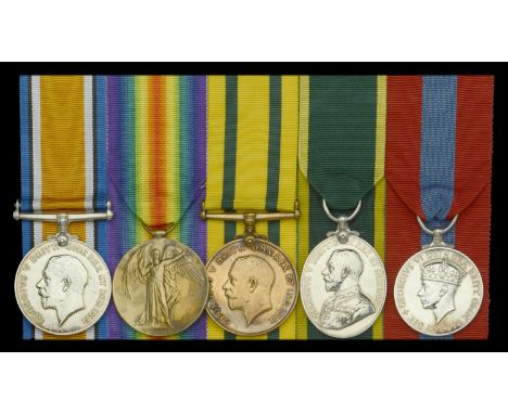Five: Sergeant O. R. Williams, Denbigh Yeomanry, later Royal Welsh Fusiliers  British War and Victory Medals (246 Sjt. O. R. 