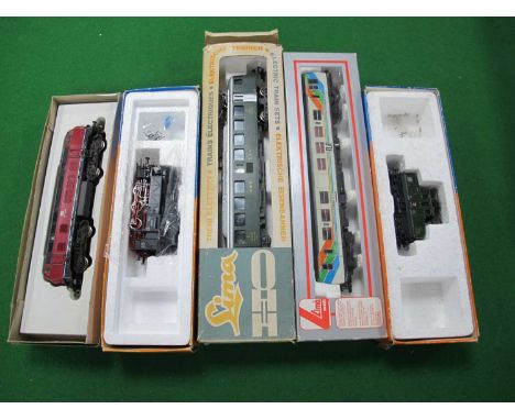 Three Roco "HO" Gauge Boxed Continental Outline Locomotives; comprising Ref No. 4114A Class BR80 DB Rail 0-6-0 Steam Locomoti