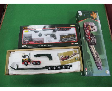 Two Corgi 'Eddie Stobart Ltd' 1:50th Scale Diecast Model Commercial Vehicles comprising of #CC12610 Scammell Crusader 3 Axle 