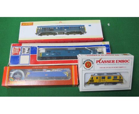 Three "OO" Gauge/4mm Boxed Diesel Locomotives, comprising a Jouef Ref No. 8912 Class 40 BR Blue R/No. D285 (good, fair box). 
