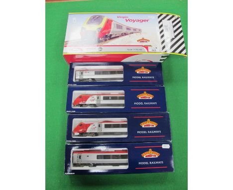 A Bachmann #32-602 "OO" Gauge Class 220 Virgin Voyager 4 Car Unit, 220018 'Dorset Voyager', Boxed.