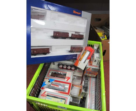 Twenty-Five "HO" Gauge Boxed/Cased Items of Continental Rolling Stock, tank wagons, box vans, open wagons, etc, by Lima, Mark
