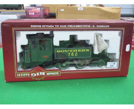 A Bachmann 'G' Gauge Big Hauliers 2-4-2 Steam Tank Locomotive, Southern Green "Lyn" R/No E762. Good boxed U/T condition.