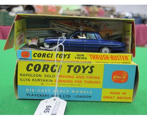 Corgi 497 Man From UNCLE Thrushbuster, blue model, overall excellent and working, complete with Waverly Ring, boxed, outer an