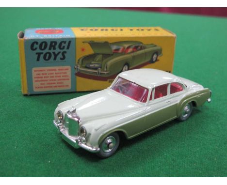 A Corgi 224 Bentley Continental Sports Saloon, 2 tone over 'Olive', overall very good, minor chips to rear boot edges, boxed,