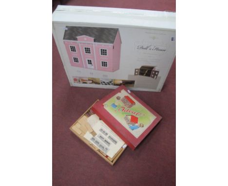 A Dolls House -  Victorian House Scale 1:12 Three Storey Mansion (boxed), Ideal building set (boxed).