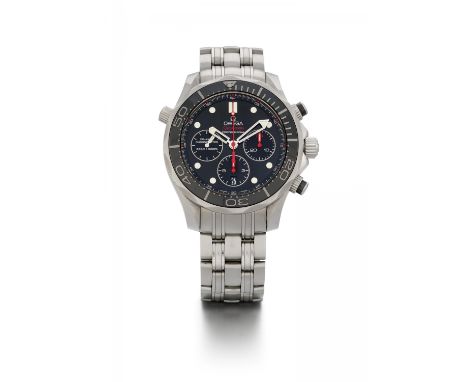 OMEGASeamaster. Art der Uhr: Chronograph. Herkunft: Schweiz, Biel. Datierung: 2014. Werk: Automatik, Cal. 3330. Gehäuse/Armba