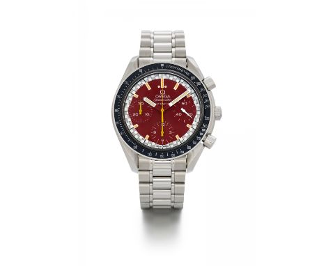 OMEGASpeedmaster Michael Schumacher. Art der Uhr: Chronograph. Herkunft: Schweiz, Biel. Datierung: 1997. Werk: Automatik, Cal
