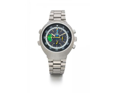 OMEGAFlightmaster. Art der Uhr: Chronograph. Herkunft: Schweiz, Biel. Datierung: 1969. Werk: Handaufzug, Cal. 910. Gehäuse/Ar