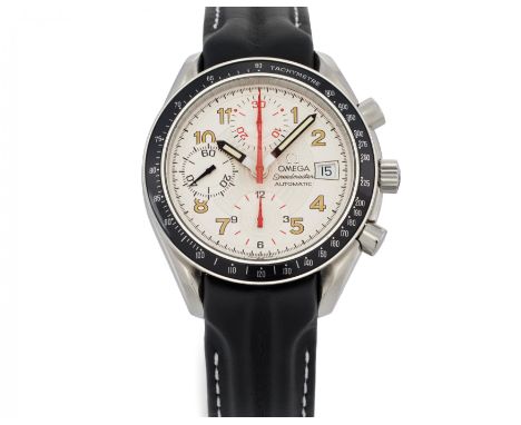 OMEGASpeedmaster. Art der Uhr: Chronograph. Herkunft: Schweiz, Biel. Werk: Automatik, Cal. 1152. Gehäuse/Armband: Stahl, Lede