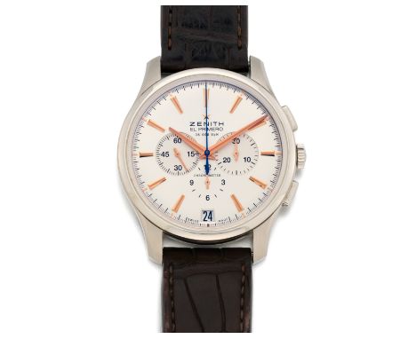 ZENITHEl Primero. Art der Uhr: Armbanduhr. Herkunft: Schweiz, Le Locle. Werk: Automatik, Cal. 400. Gehäuse/Armband: Stahl, Le