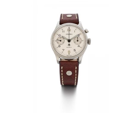 LEMANIAAir Force 9049. Art der Uhr: Chronograph. Herkunft: Schweiz, Le Sentier. Datierung: 1950. Werk: Handaufzug, Cal. 2220 