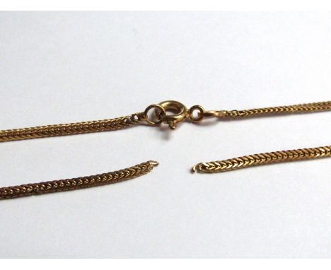 A 9ct gold neck chain (broken) 3.2g