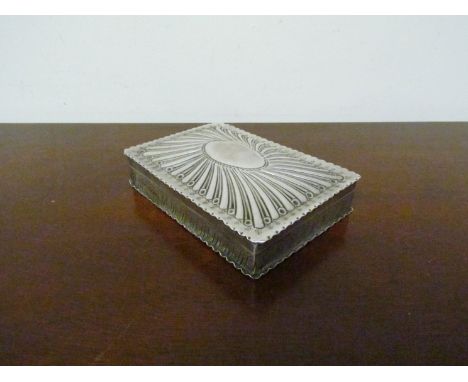 A Victorian silver playing card case 12cm, 180g