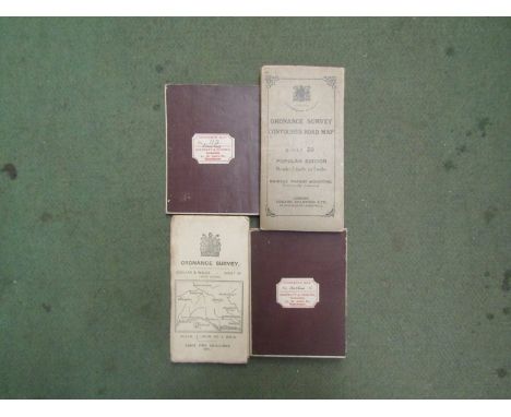 A quantity of vintage OS maps 