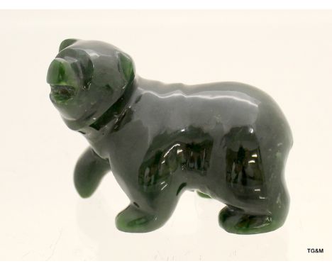 A Jade carving of a bear