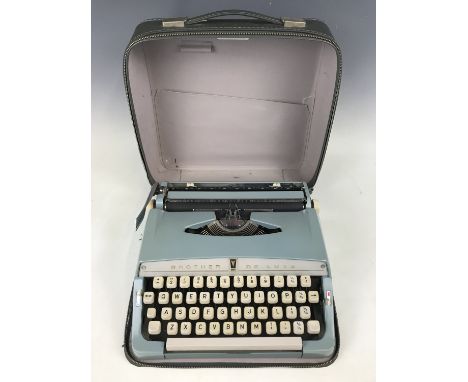 A Brother De-Luxe portable typewriter