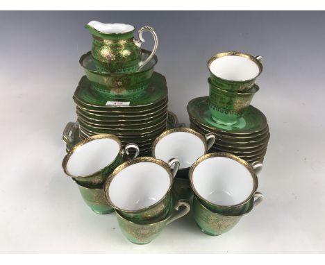 An extensive profusely gilt-enriched Noritake tea service