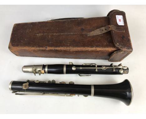 A clarinet by Rose &amp; Co of Bombay, in leather case, second quarter 20th century